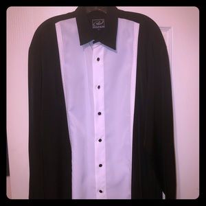 Roper Brand Tuxedo Button Down shirt